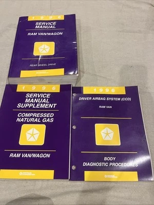 Mopar 1996 manual de servicio, tracción trasera, camioneta/carro Ram, procedimientos de diagnóstico Foto 1 de 2