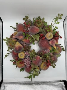 Mark Roberts Sugared Fruit Wreath 16” W/ Tag - Picture 1 of 11