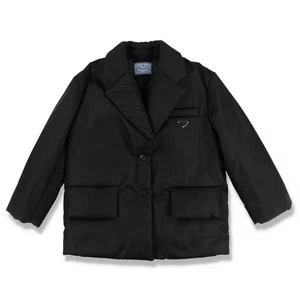 Prada Black Re-Nylon Padded Down Blazer Jacket | Size IT 42 (M) FW22 RRP $3500 - Picture 1 of 12