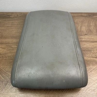 2003-2006 Ford Expedition cinza console central couro apoio de braço tampa tampa fabricante de equipamento original - Imagem 1 de 4