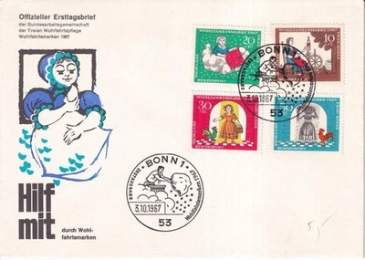 SA34b Germany, Berlin 1967 Fairy Tales, FDC - Image 1 of 2