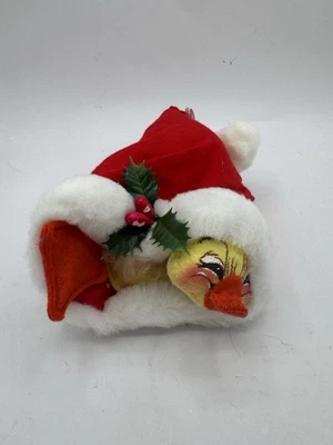 Vintage 1982 Annalee Christmas Duckling in Santa Hat " Baby Duck - Image 1 of 4