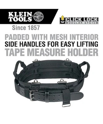 Klein Tools 55920 Tool Belt, Electrician Tool Belt for use with Modular Pouches - Image 1 of 4