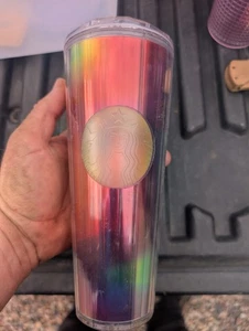 Starbucks Kaleidoscope Rainbow Pride Tumbler Venti 24 oz Limited Edition - Picture 1 of 4