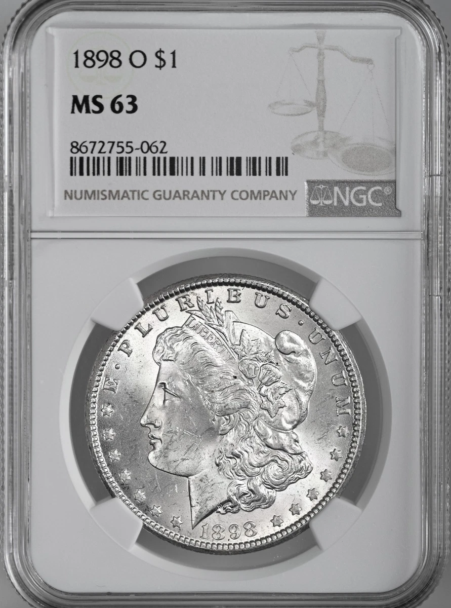 1898 MS 63 Graded Morgan Dollars for sale | eBay