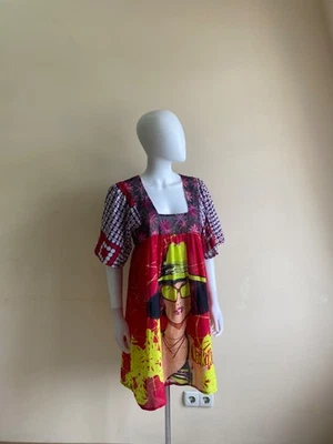 Mini Vestido Vintage Custo Barcelona Mujer Y2K Floral Multicolor Talla 3 Foto 1 de 4