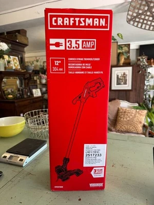 Craftsman 3.5 Amp 12 Inch Corded String Trimmer Edger Lightweight NEW - Image 1 of 4