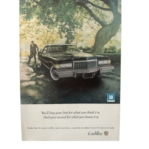 Vintage 1976 Cadillac Buy Your First Ad Advertisement - Picture 1 of 2