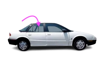 Vidrio ventana puerta derecha pasajero trasero derecho Fit 1991-1995 Saturn SL, SL1, SL2 y 93-95 SW1 Foto 1 de 4