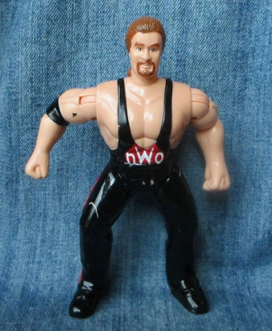 VINTAGE 1998 KEVIN NASH NWO 5" ACTION FIGURE WCW Wrestling LP19 Cover
