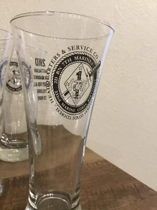 2nd BN 7th Marines 23rd Marine Corps Birthday Pilsner Glasses - Picture 1 of 5