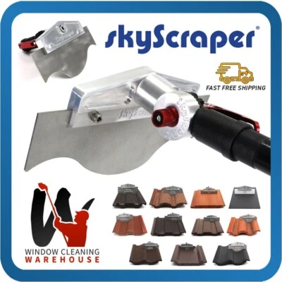 SkyScraper Roof Outdoor Cleaning Moss Removal Scraping Tool 11 Tile Blades Brush