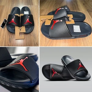 Nike Air Jordan Jumpman Play Slide "Off Noir" Zapatillas Sandalias EE. UU. 8 EUR 41 NUEVO - Imagen 1 de 7