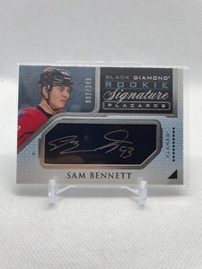 Sam Bennett 2015-16 UD Black Diamond Rookie Signature Placards Autograph /249