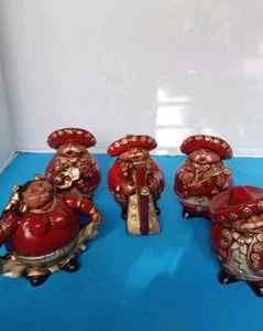 Handcrafted Mariachi Band Singers And Dancers 5pcs - Picture 1 of 8