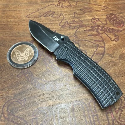 RARE/DISCONTINUED HK/Benchmade 14201  Conspiracy Folding Pocket Knife - Image 1 of 4