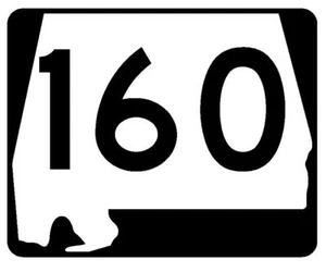 Alabama State Route 160 Sticker R4559 Highway Sign Road Sign Decal - Picture 1 of 1