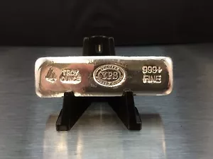 4 oz 999 Poured Silver Bullion Bar by Yeagers Poured Silver YPS - KitKat - Picture 1 of 3