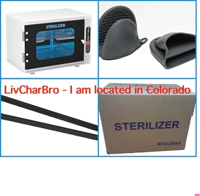 Esterilizador UV grande 12L para esteticista herramientas de uñas peluquero spa multifuncional Foto 1 de 4