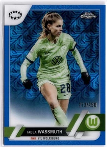 Tabea Wassmuth 2022-23 Topps Chrome Women's Blue Mojo Refractor #72 VFL #213/250 - Bild 1 von 2