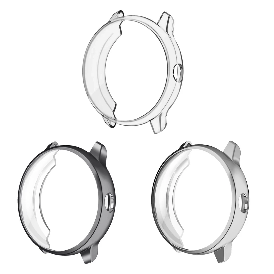 3 Pack Screen Protector Case All-Around Bumper Cover for Garmin Vivoactive 3 - Image 1 of 4