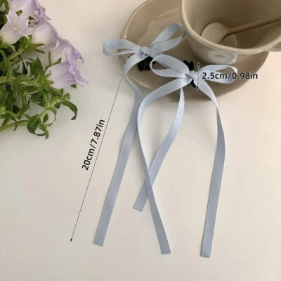 Hair Clip With Long Bow Tassel Hair Clip Hairpins Hair Accessories F | - Image 1 of 4
