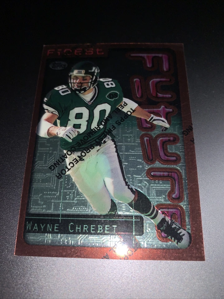 1996 Topps Finest Wayne Chrebet Card #76 - Image 1 of 2