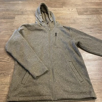 Merrell Women's L Hooded Fleece Jacket Full Zip Olive Green - Image 1 of 4