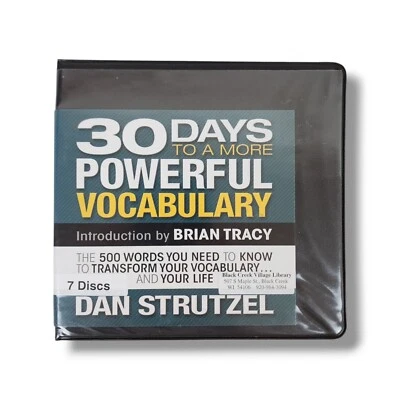 30 Days To A More Powerful Vocabulary Audio Book 7 CD Disc Set Dan Strutzel - Image 1 of 4
