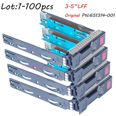 Lot HP 3.5" Drive Caddy Tray For HP PROLIANT DL380 DL360 ML310 G8 G9 651314-001 - Image 1 of 4