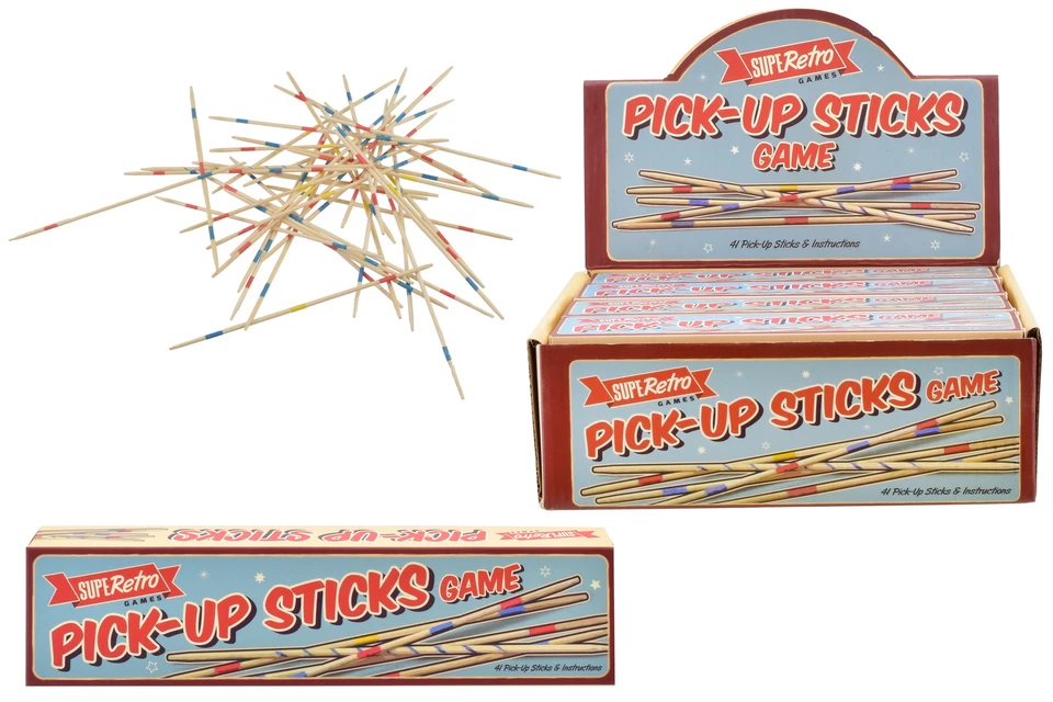 Pick Up Sticks Game Traditional Kids Retro Toy Party Bag Filler Idea - Image 1 of 1