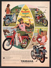 1966 Canadian Yamaha print ad red & blue Newport 50 Motorcycles