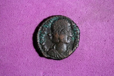 337-361 AD Roman Empire Constantius II Fallen Horseman Bronze Nummus #M22893 - Image 1 of 2