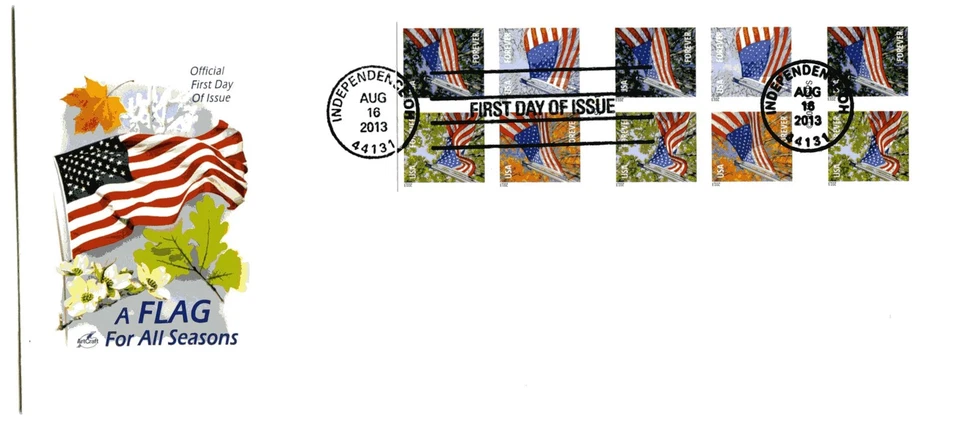 4782a-85a (4785e), Bandeira para Todas as Estações, SSP, painel de 10, ArtCraft, FDC  - Imagem 1 de 1
