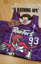 Bape Mitchell & Ness Toronto Raptors Camo Jersey XL (In Hand) 