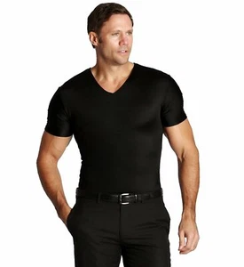 Insta Slim Compression kurzärmeliges V-Ausschnitt-Shirt (XX-Large) - Bild 1 von 1