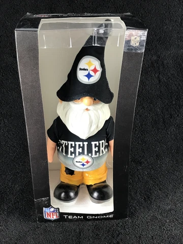 Pittsburgh Steelers Team Knome 12”  Plastic Window Missing on Box Cover