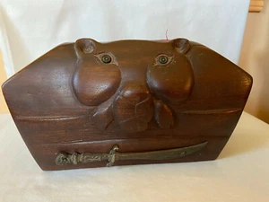 Wooden  funeral box - Picture 1 of 7