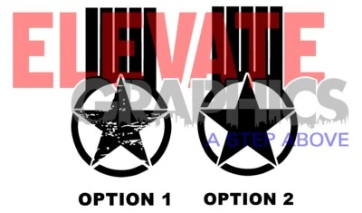 For Jeep Gladiator/Wrangler Graphics Star Hood Stripes Vinyl Stickers 2019-2026 - Imagem 1 de 4