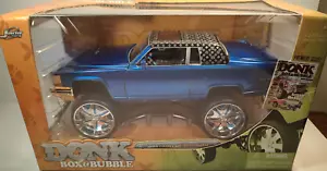 Jada 1:24 Donk Box & Bubble 1985 Cadillac Brougham Blue/Black Roof NEW UNOPENED - Picture 1 of 2