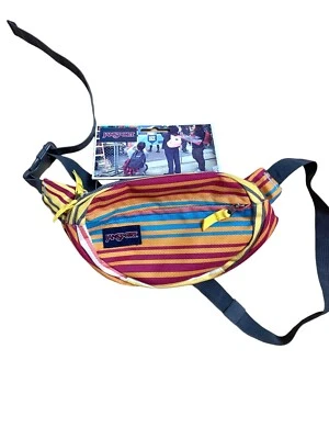 Jansport Fifth Avenue Fanny Pack галстук краситель пояс сумка новый многоцветный полоски - Изображение 1 из 3