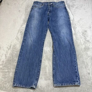 Vintage Levi’s 501 Jeans Mens Fits 31x31 Denim 90s Grunge Button Fly Straight - Picture 1 of 20
