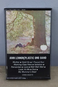 JOHN LENNON Cassette Tape PLASTIC ONO BAND 1978 Apple Capitol Records 4XW 3372 - Picture 1 of 8