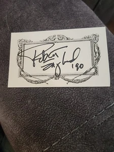 Tarjeta autógrafa firmada por Robert Englund 1990 - Imagen 1 de 1
