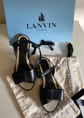 Lanvin Leather Sandals Original Size 38 New Unused Women's Box. - Image 1 of 4