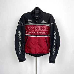 Chaqueta de Carreras Probiker Talla L De Colección Motociclista Equipo Alta Velocidad Logo Grande - Imagen 1 de 12