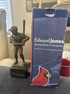 St Louis Cardinals Stan replica musicale della statua in bronzo Edward Jones 2008 scatola - Foto 1 di 16