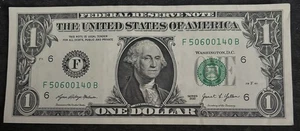 2021 Atlanta $1 May 6th 2014 Birthday/Anniversary Altering 0’s Low Sum 16 - Picture 1 of 2