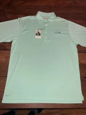 Camisa polo elástica de rendimiento grande para hombre Donald Ross Indian Creek Country Club Foto 1 de 4