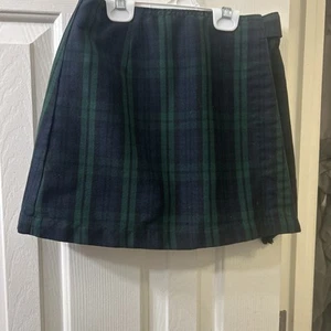 Flynn O’Hara Navy And Green Uniform Skort Size 8 Girls - Picture 1 of 5